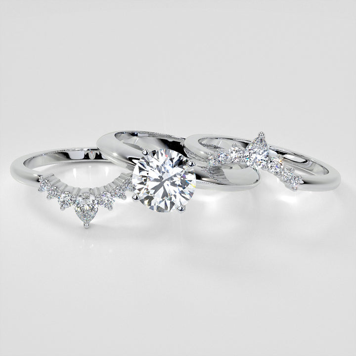 1/4 CTW Lab-Grown Diamond Contour Band