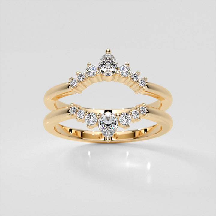 1/4 CTW Lab-Grown Diamond Contour Band