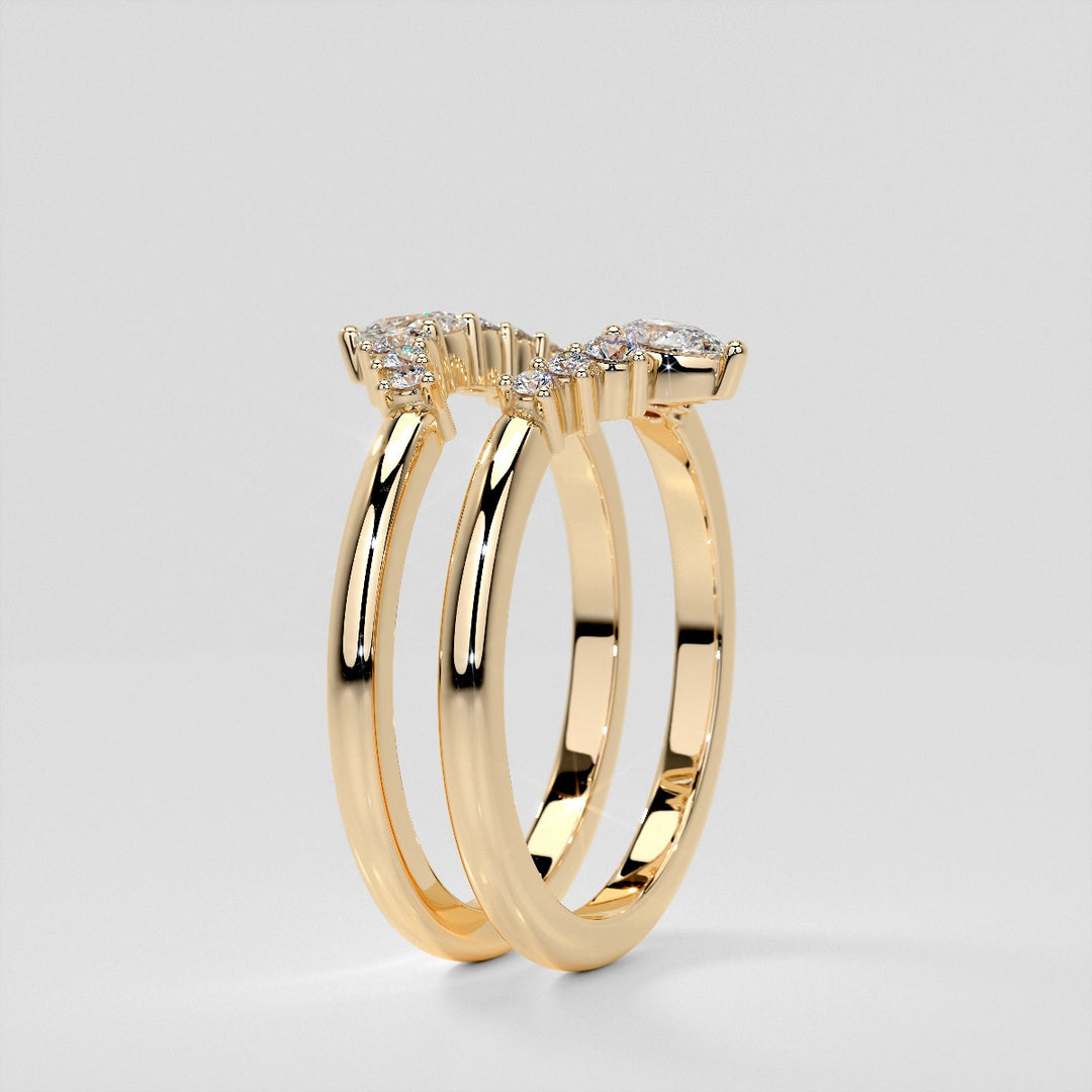 1/4 CTW Lab-Grown Diamond Contour Band