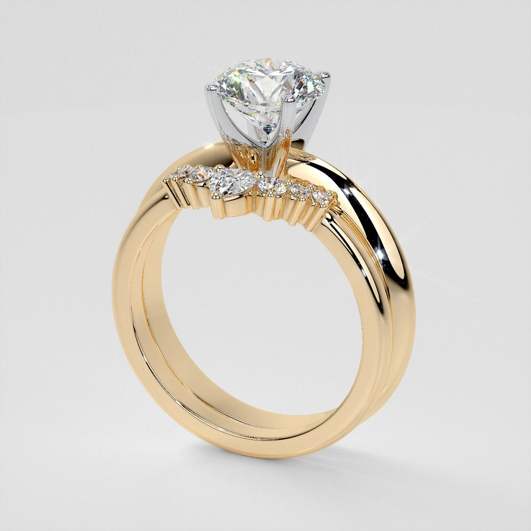 1/4 CTW Lab-Grown Diamond Contour Band