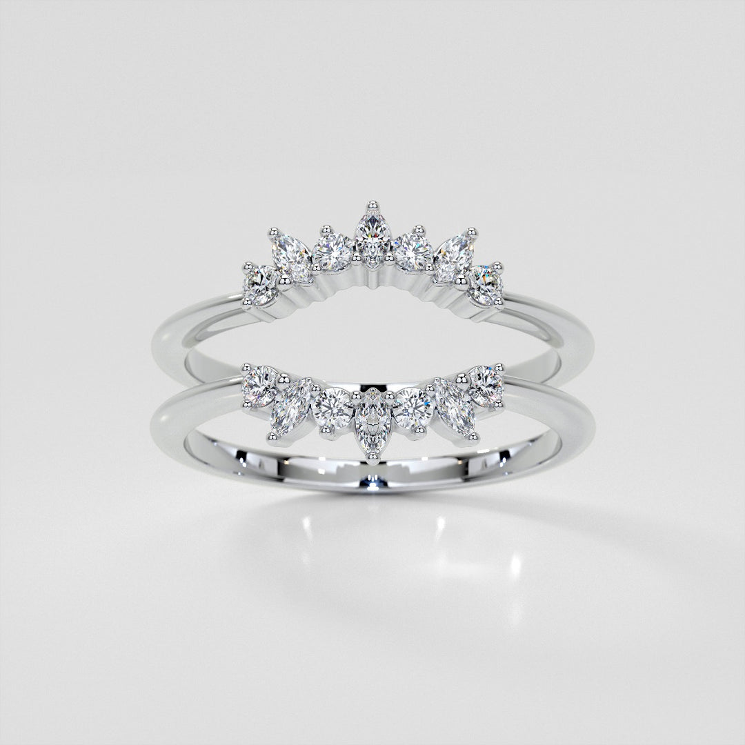 1/6 CTW Lab Grown Diamond Bursting Marquise Nesting Band