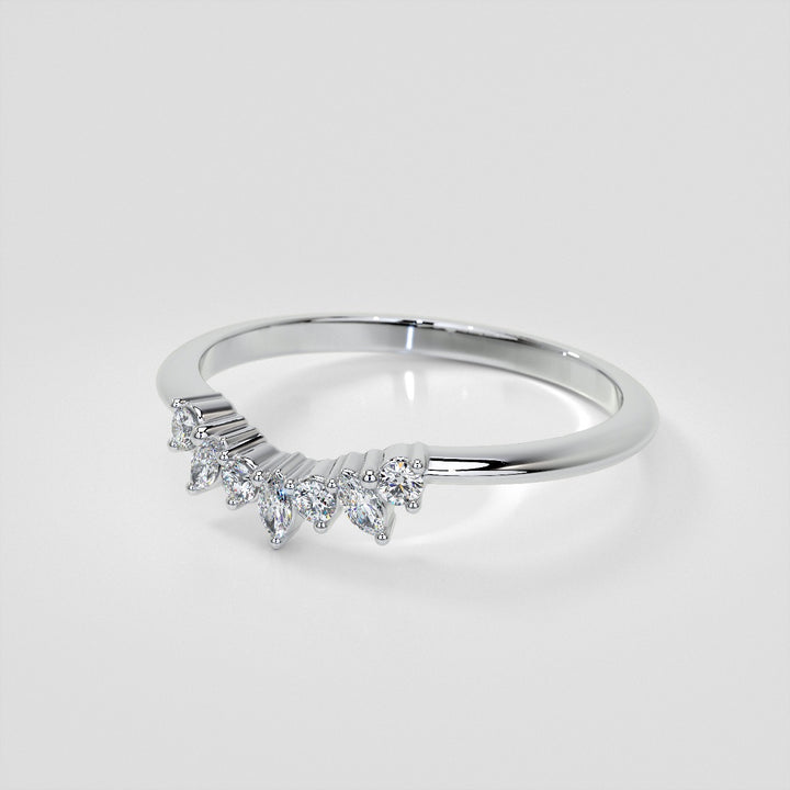 1/6 CTW Lab Grown Diamond Bursting Marquise Nesting Band