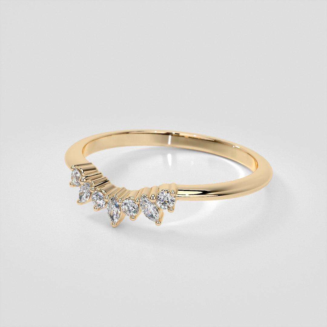 1/6 CTW Lab Grown Diamond Bursting Marquise Nesting Band