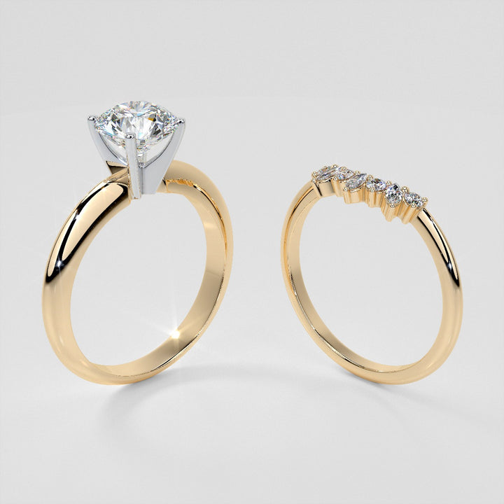 1/6 CTW Lab Grown Diamond Bursting Marquise Nesting Band