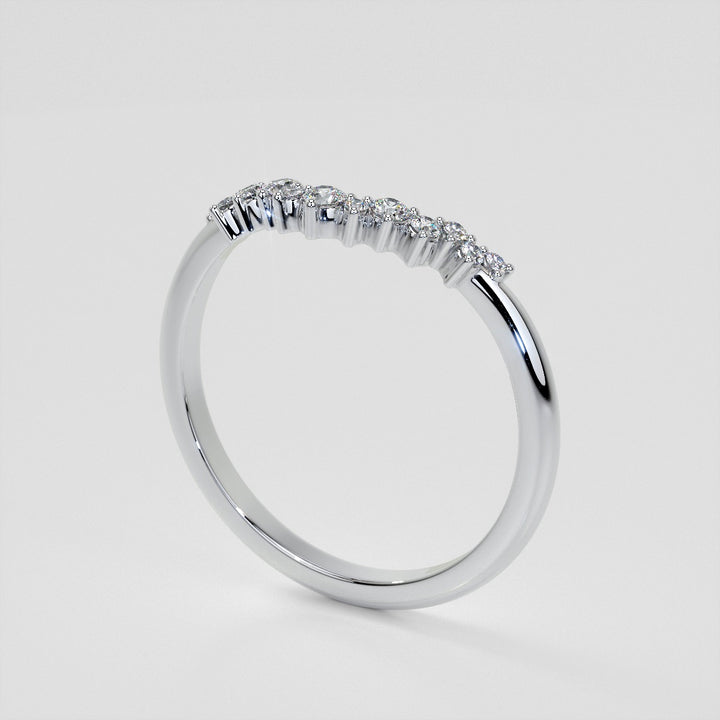 1/6 CTW Lab Grown Diamond Contour Band