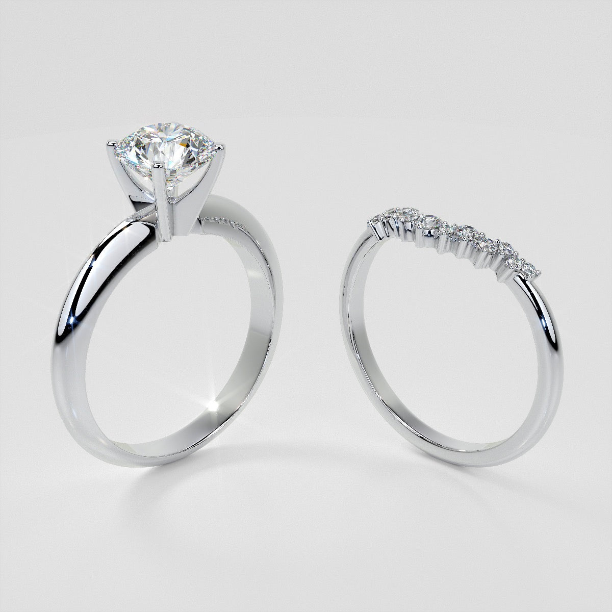 1/6 CTW Lab Grown Diamond Contour Band