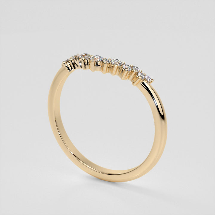 1/6 CTW Lab Grown Diamond Contour Band