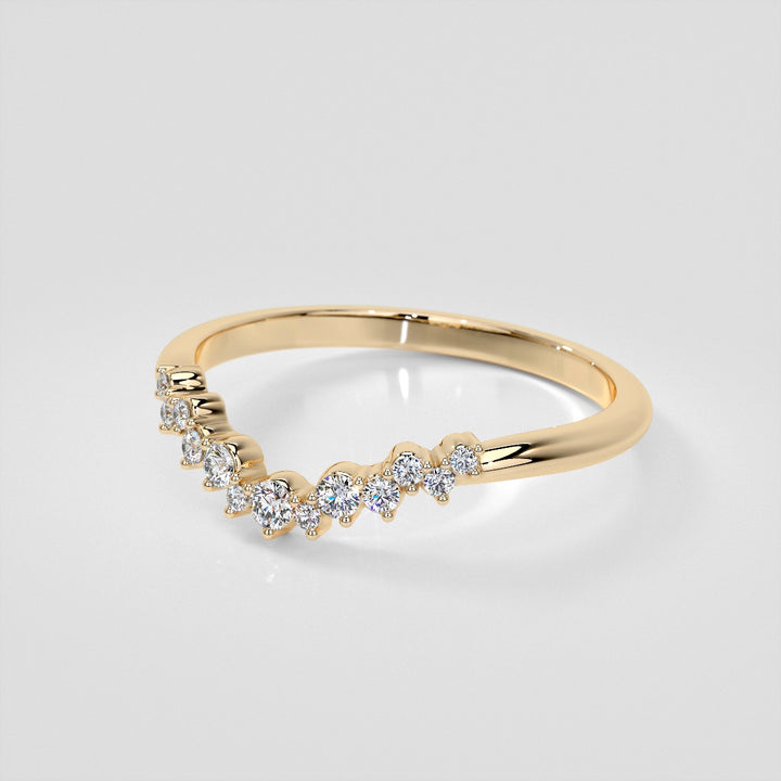 1/6 CTW Lab Grown Diamond Contour Band