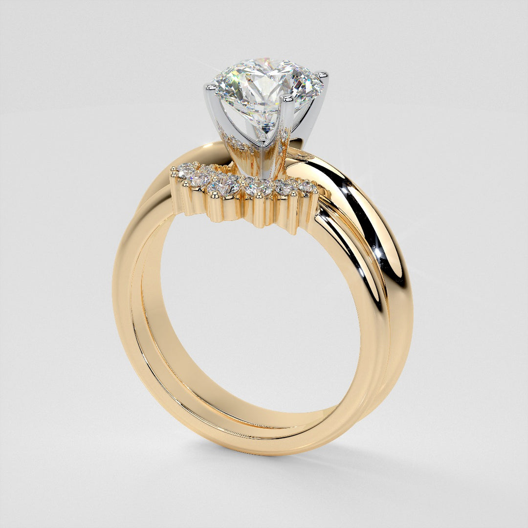 1/4 CTW Lab Grown Diamond Pointed Crown Ring Enhancer Band