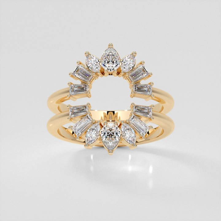 ½ CTW Lab Grown Diamond Rays of Light Contour Band Enhancer