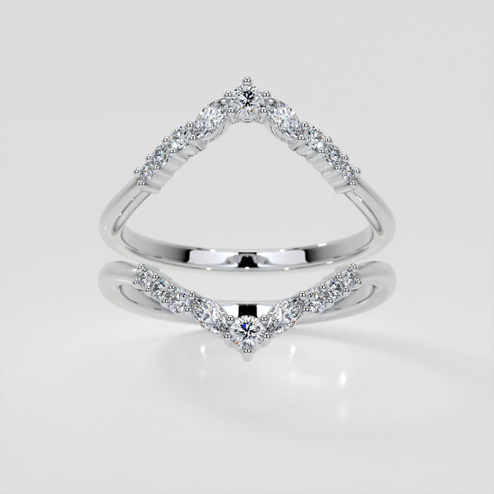 1/5 CTW Lab-Grown Diamond Contour Band