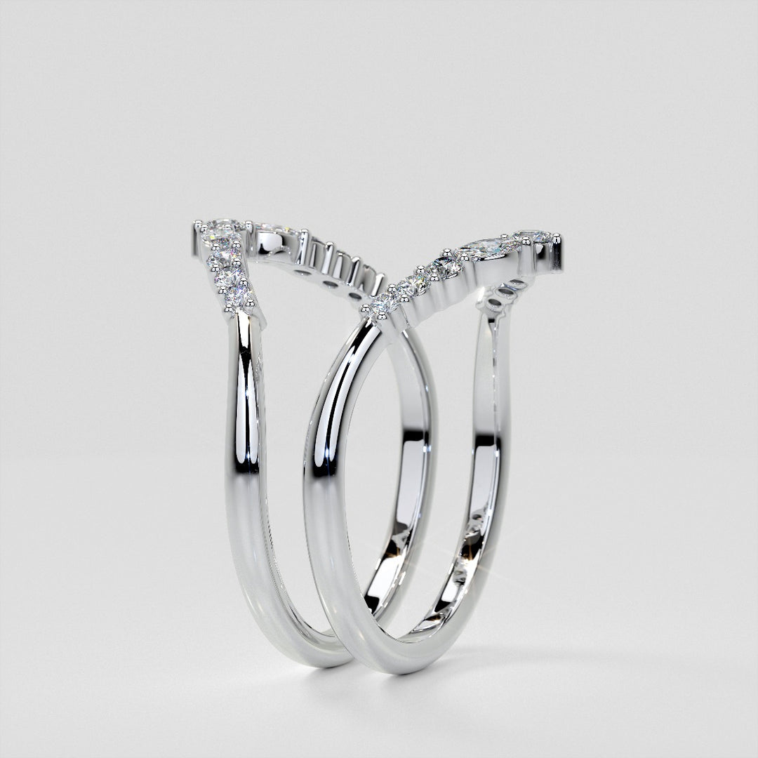 1/5 CTW Lab-Grown Diamond Contour Band