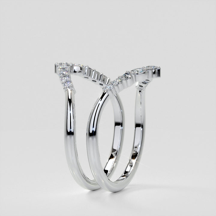 1/5 CTW Lab-Grown Diamond Contour Band