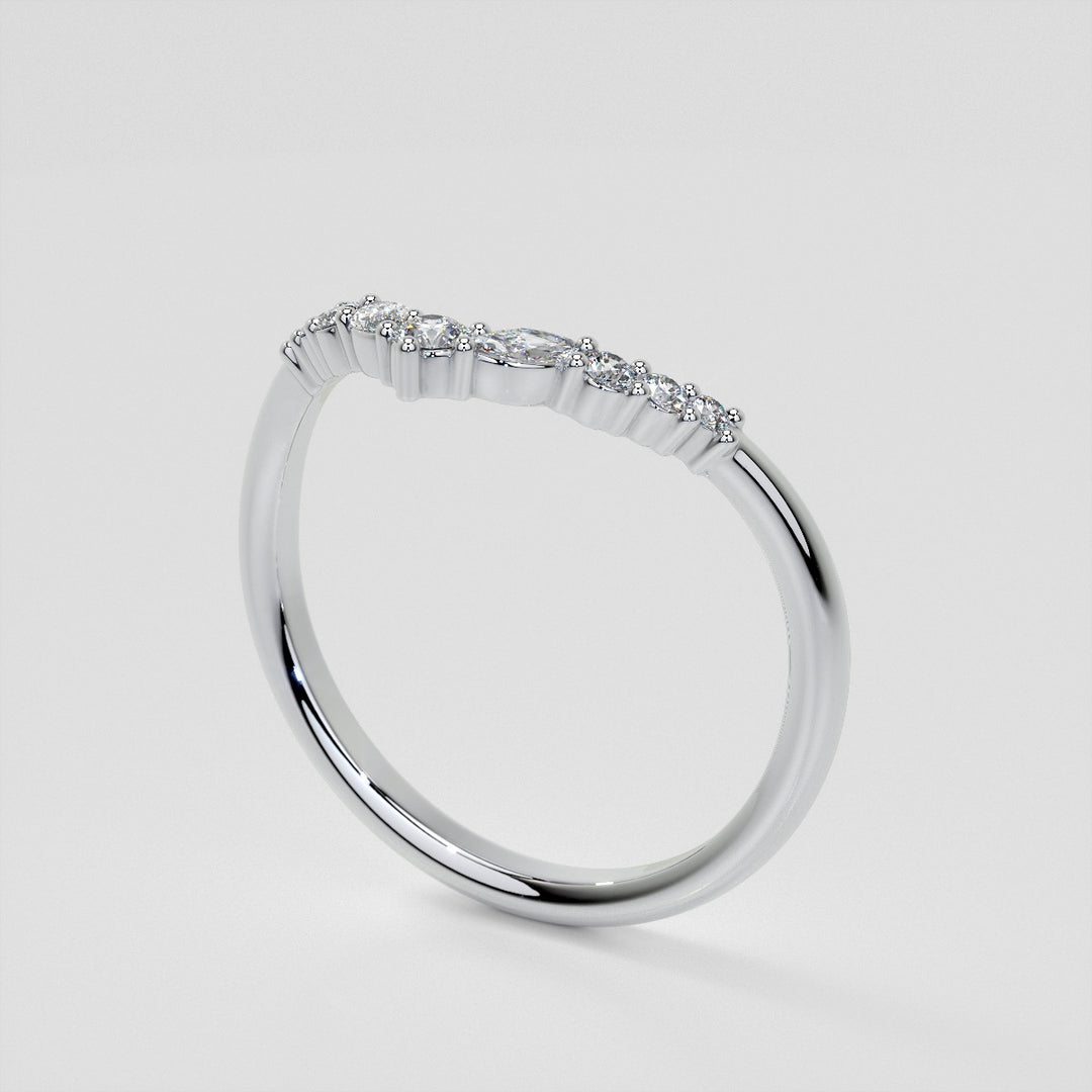 1/5 CTW Lab-Grown Diamond Contour Band