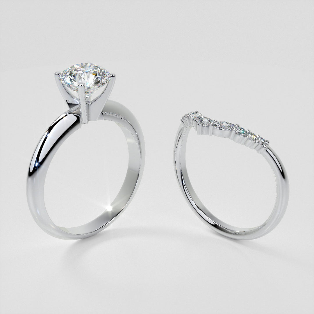 1/5 CTW Lab-Grown Diamond Contour Band