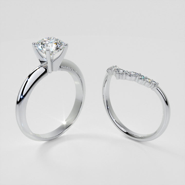 1/5 CTW Lab-Grown Diamond Contour Band