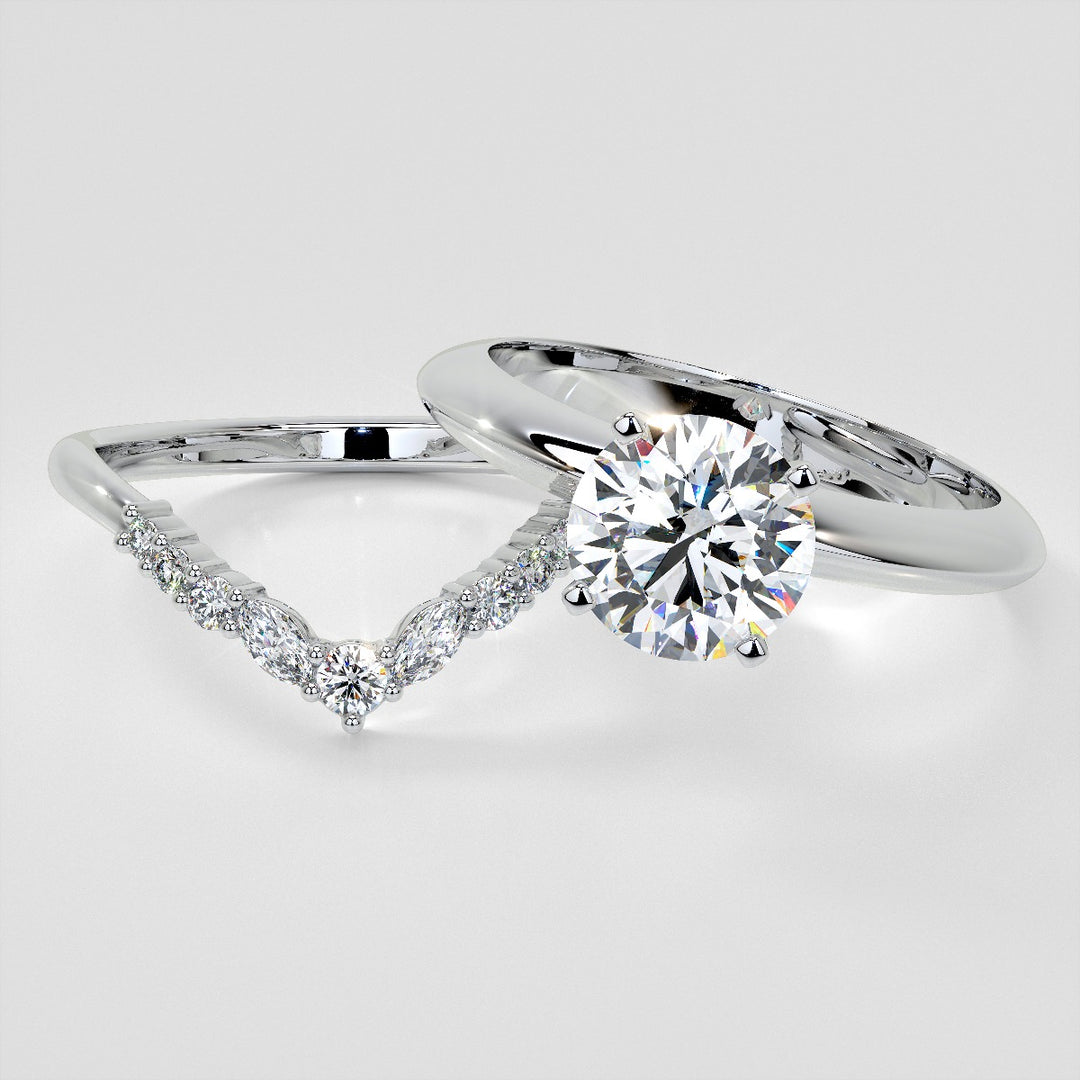 1/5 CTW Lab-Grown Diamond Contour Band