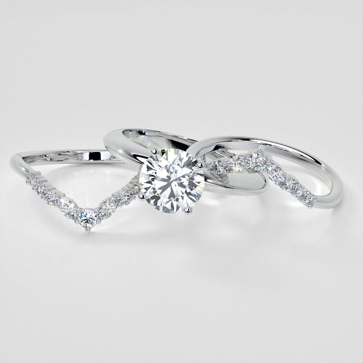 1/5 CTW Lab-Grown Diamond Contour Band