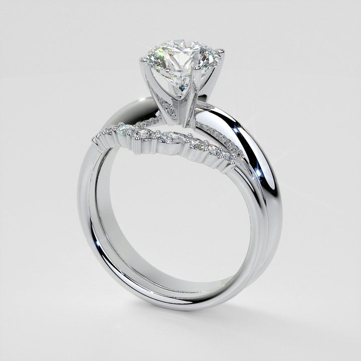 1/5 CTW Lab-Grown Diamond Contour Band