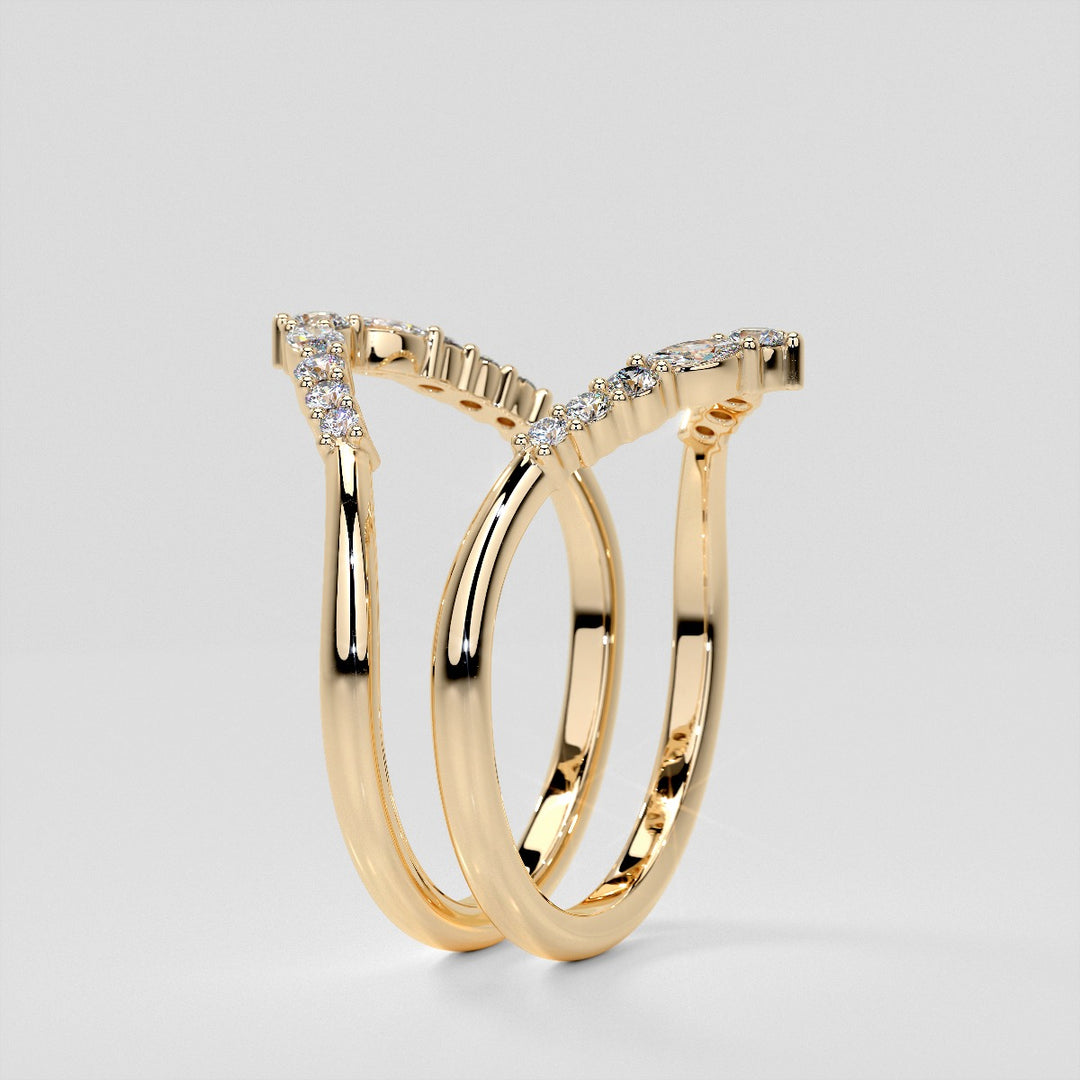 1/5 CTW Lab-Grown Diamond Contour Band