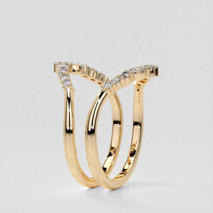 1/5 CTW Lab-Grown Diamond Contour Band