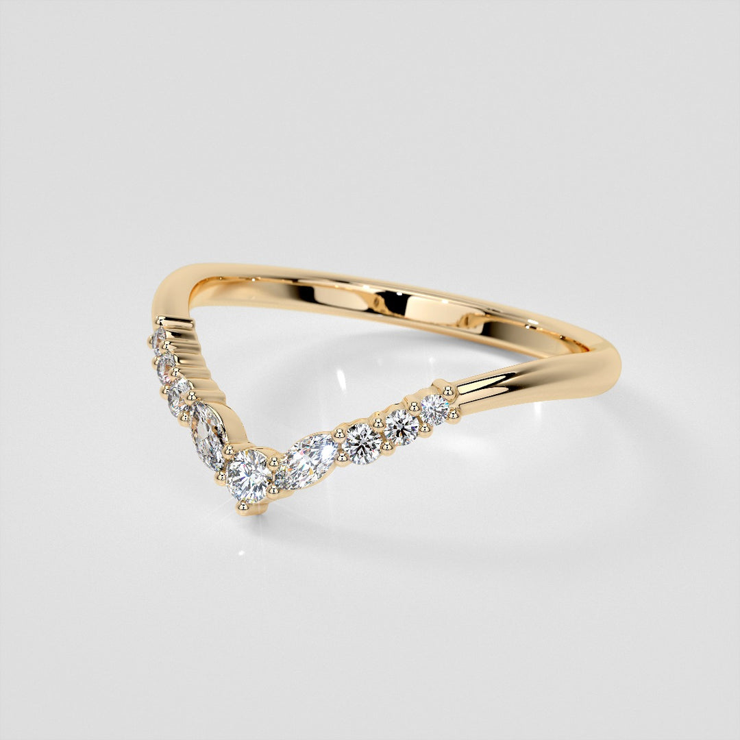 1/5 CTW Lab-Grown Diamond Contour Band