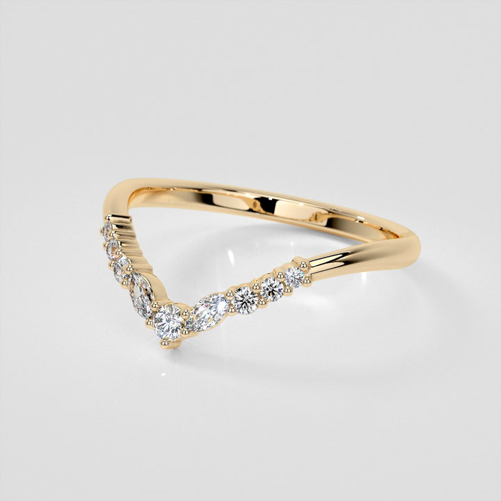 1/5 CTW Lab-Grown Diamond Contour Band