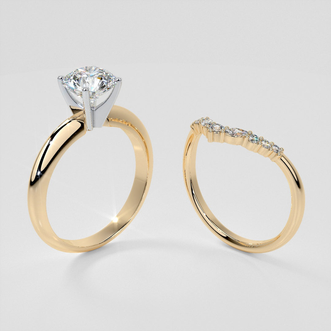 1/5 CTW Lab-Grown Diamond Contour Band