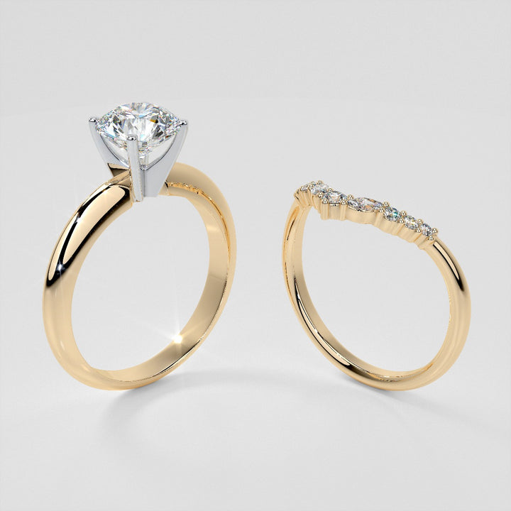 1/5 CTW Lab-Grown Diamond Contour Band