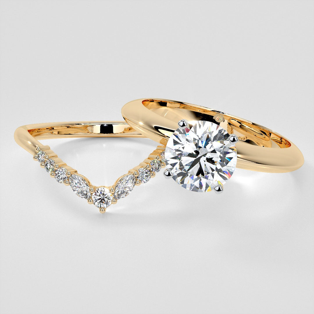 1/5 CTW Lab-Grown Diamond Contour Band