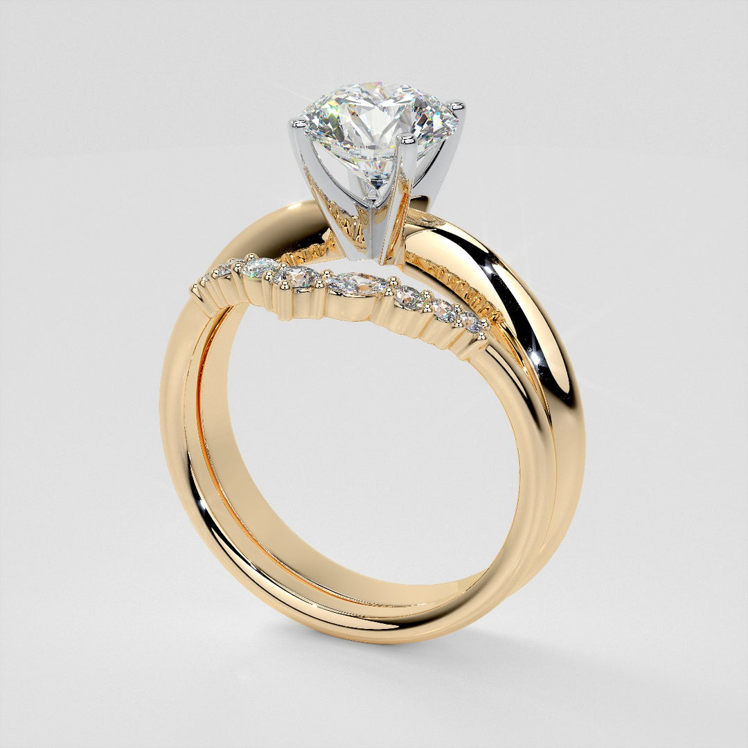 1/5 CTW Lab-Grown Diamond Contour Band