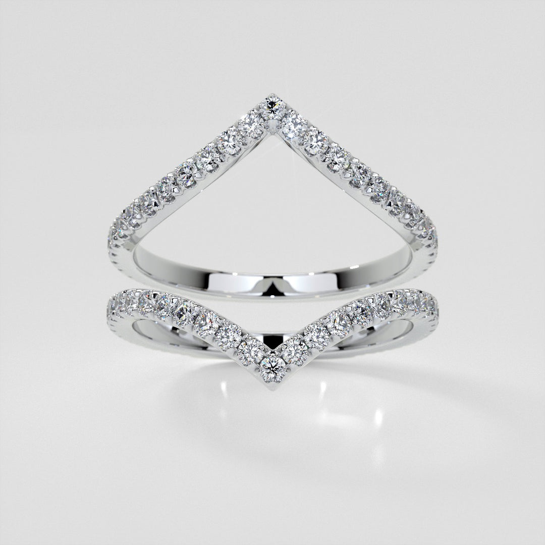 3/8 CTW Lab-Grown Diamond Contour Band