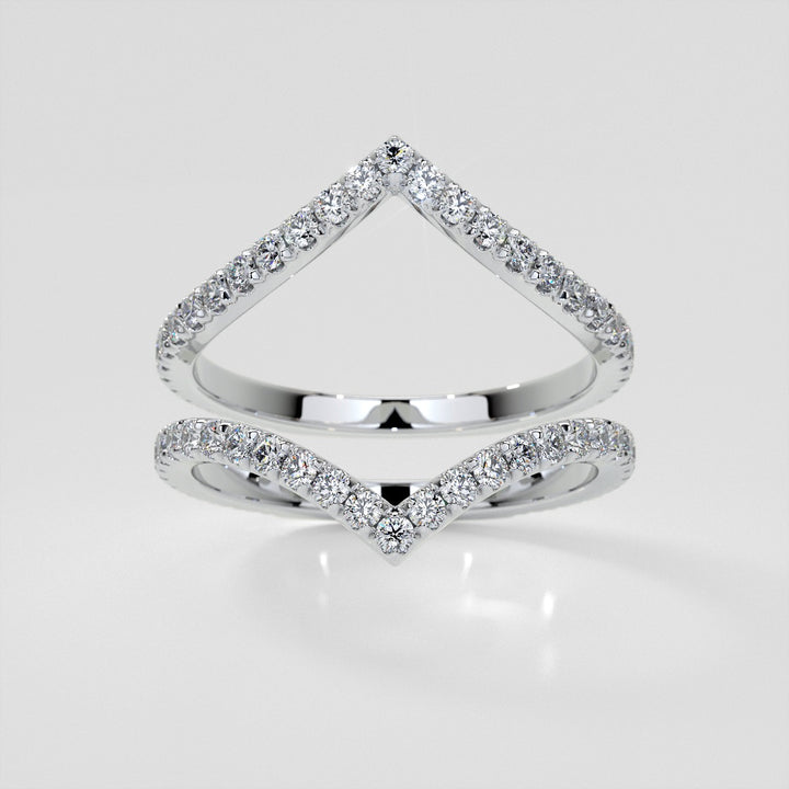 3/8 CTW Lab-Grown Diamond Contour Band