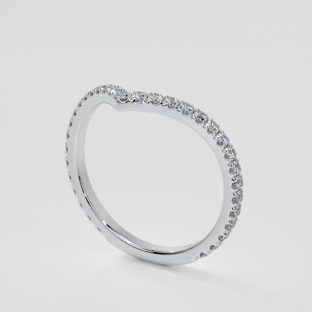 3/8 CTW Lab-Grown Diamond Contour Band