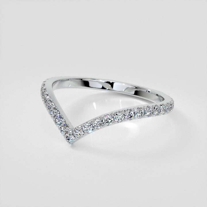3/8 CTW Lab-Grown Diamond Contour Band