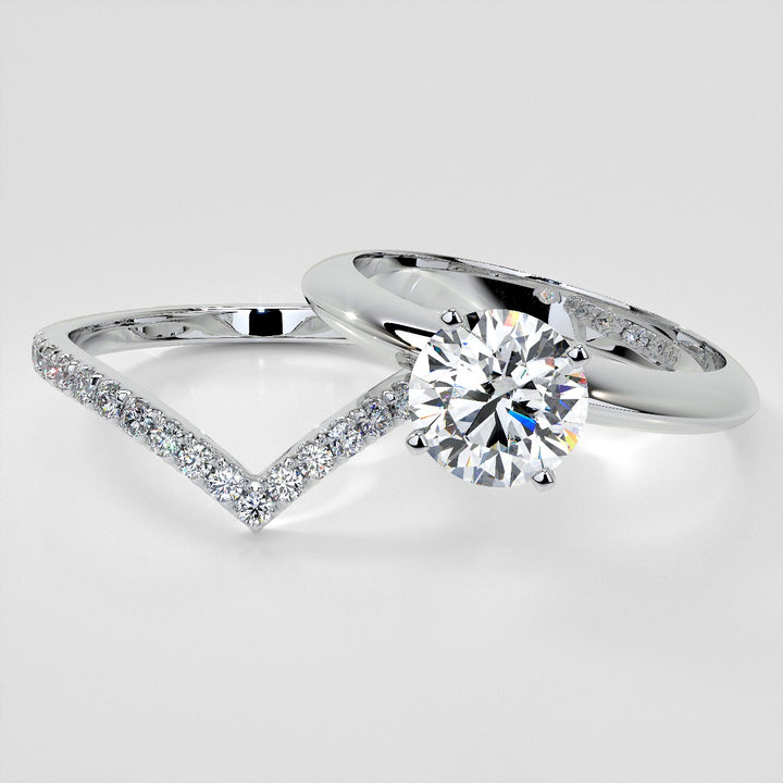 3/8 CTW Lab-Grown Diamond Contour Band