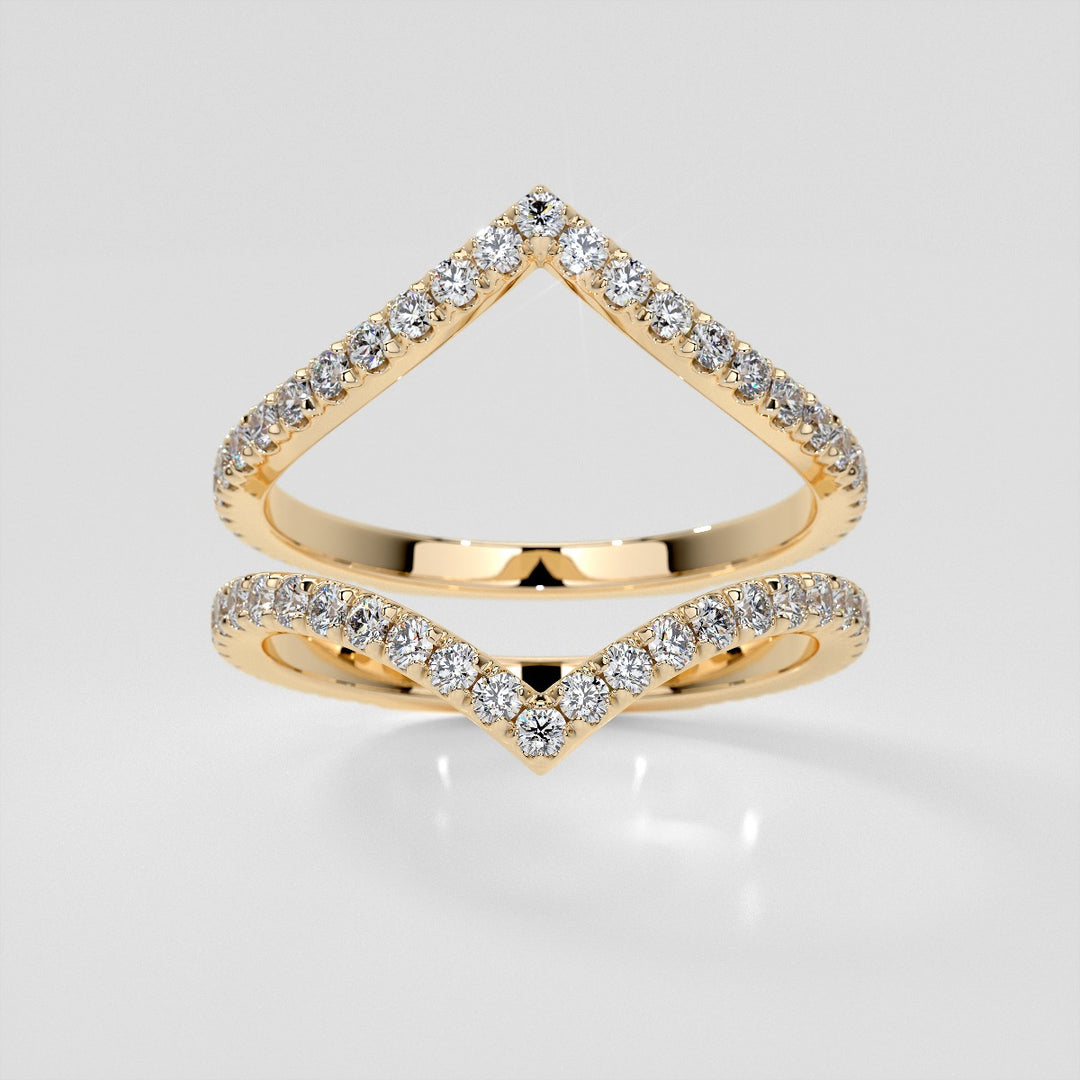 3/8 CTW Lab-Grown Diamond Contour Band