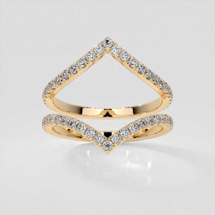 3/8 CTW Lab-Grown Diamond Contour Band