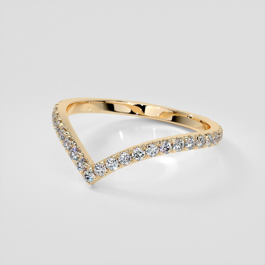 3/8 CTW Lab-Grown Diamond Contour Band