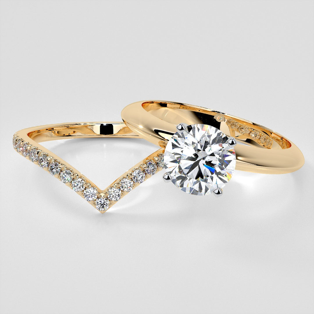 3/8 CTW Lab-Grown Diamond Contour Band