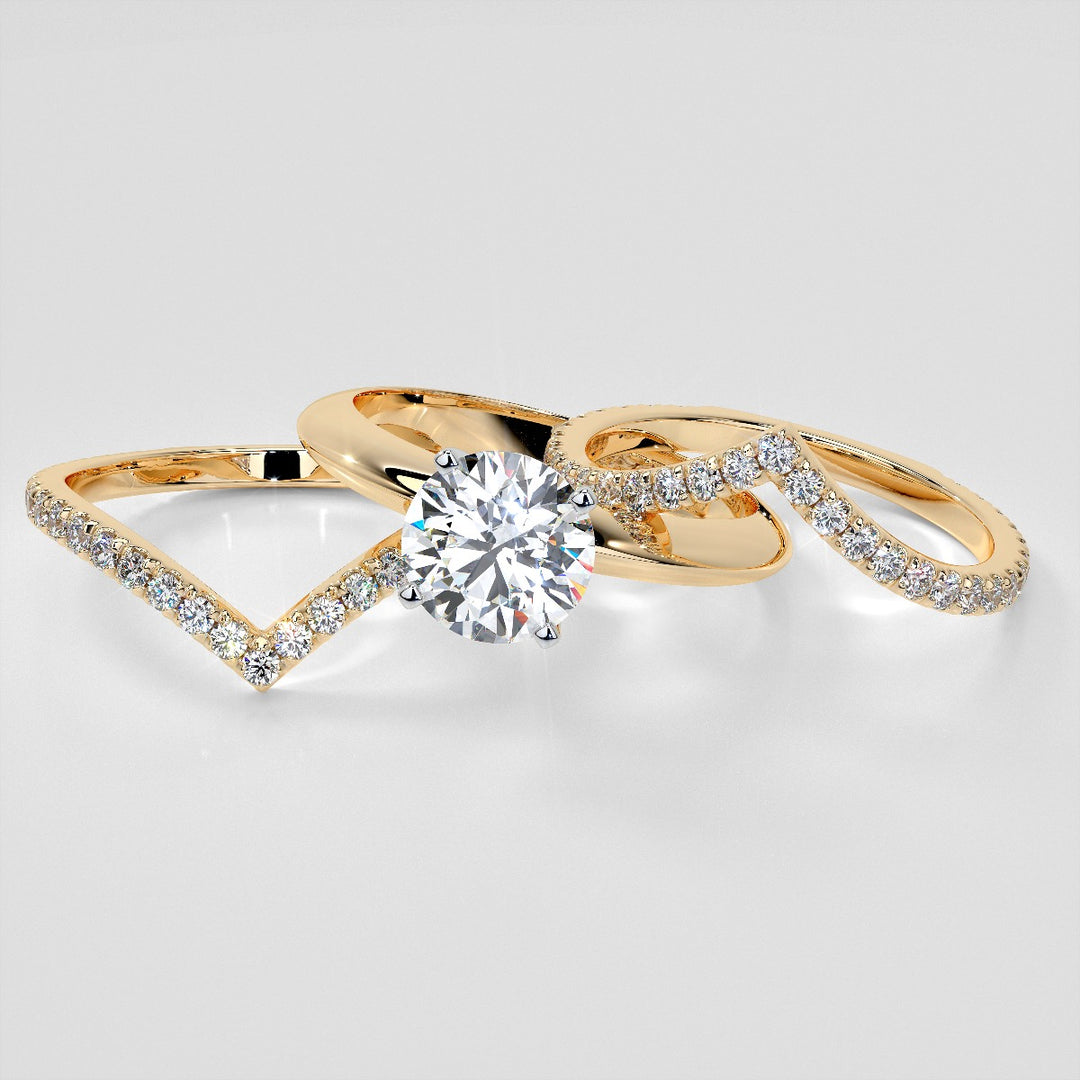 3/8 CTW Lab-Grown Diamond Contour Band