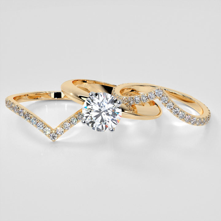 3/8 CTW Lab-Grown Diamond Contour Band