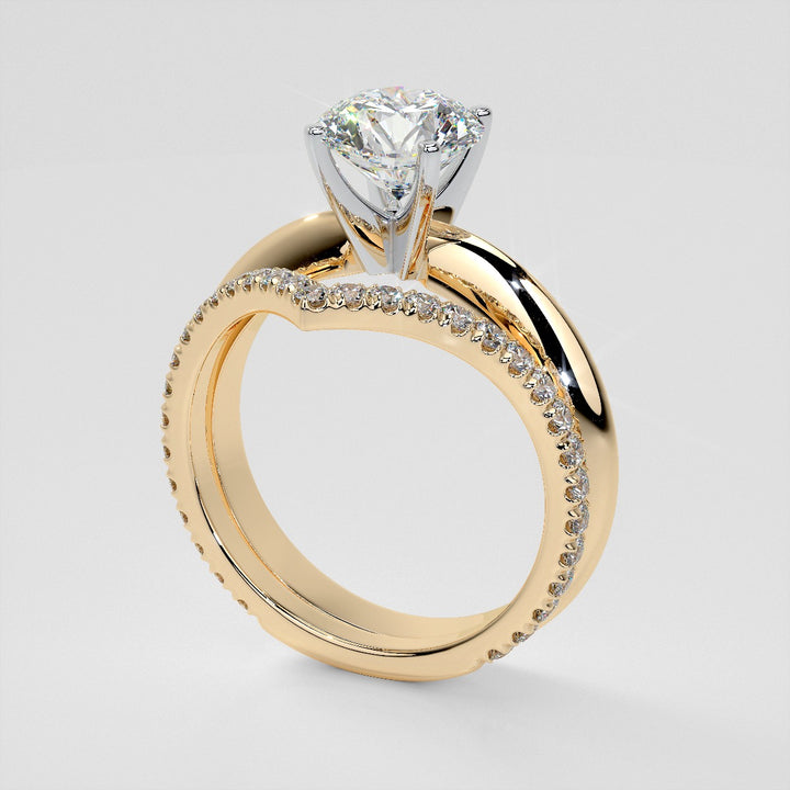 3/8 CTW Lab-Grown Diamond Contour Band