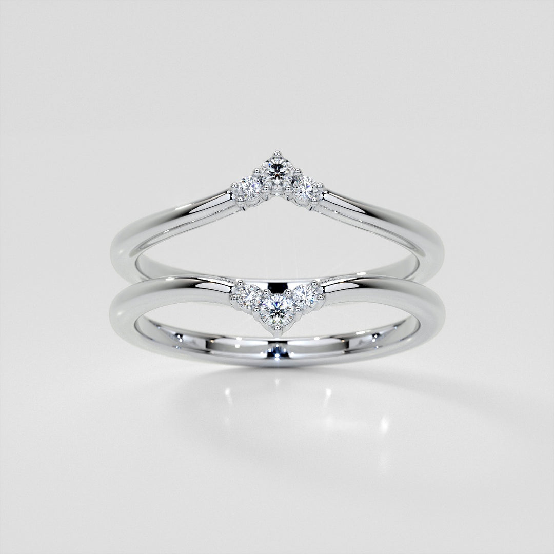 Small Arch Lab Grown Diamond Band .06 CTW