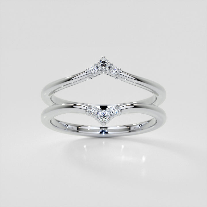 Small Arch Lab Grown Diamond Band .06 CTW