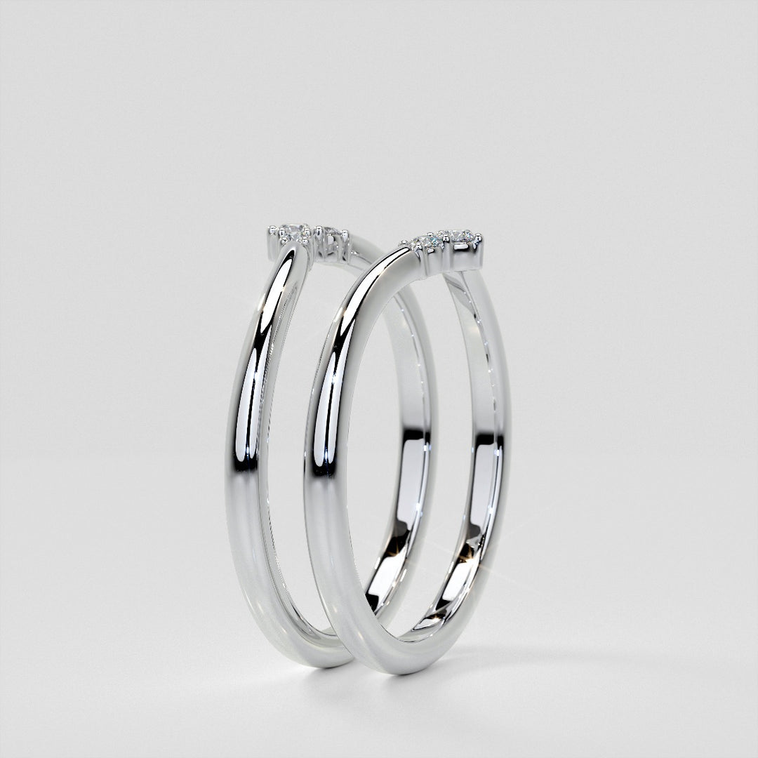 Small Arch Lab Grown Diamond Band .06 CTW