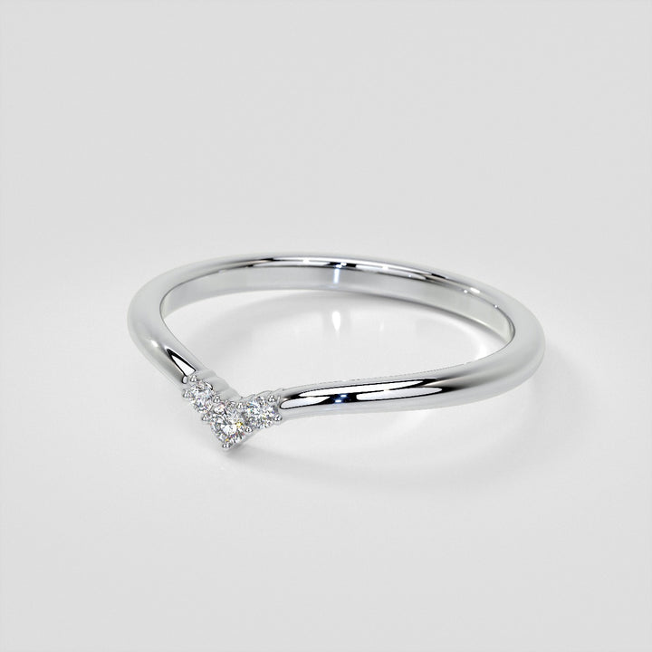 Small Arch Lab Grown Diamond Band .06 CTW