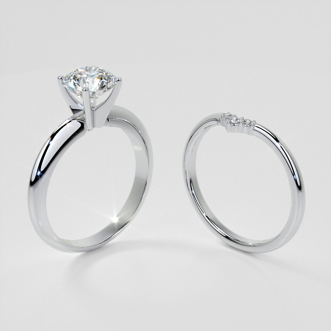 Small Arch Lab Grown Diamond Band .06 CTW