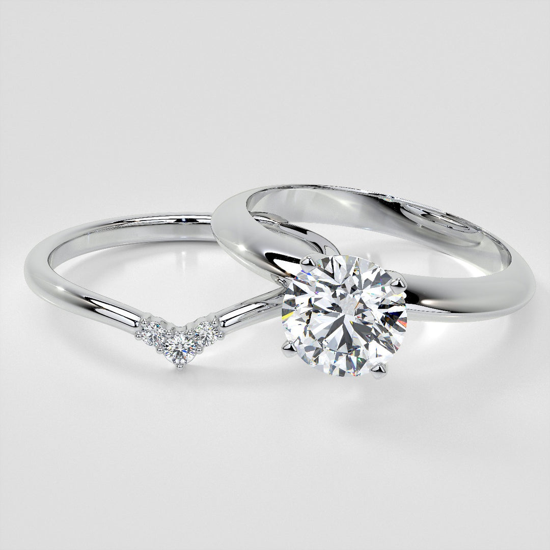 Small Arch Lab Grown Diamond Band .06 CTW