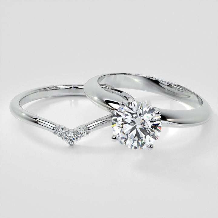 Small Arch Lab Grown Diamond Band .06 CTW